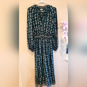 Elegant Black and White Patterned Dress